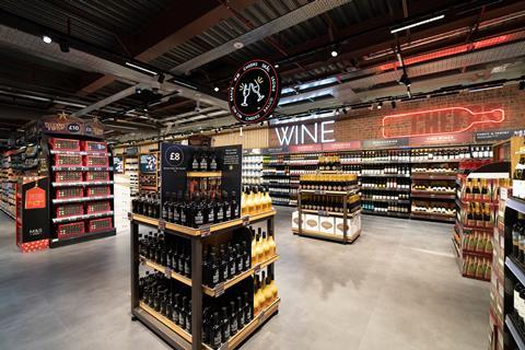 Neon signage creates clearer singposting to direct shoppers to different parts of the M&S store.